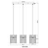 Lámparas Globo Lighting Gorley Lámparas suspendidas Negro, 3 luces