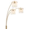 Lámparas Globo Lighting Gorley Lámpara de pie dorado, 3 luces