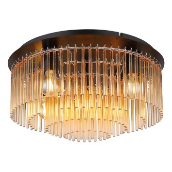 Lámparas Globo Lighting Gorley Plafones Cromo, Negro, 5 luces