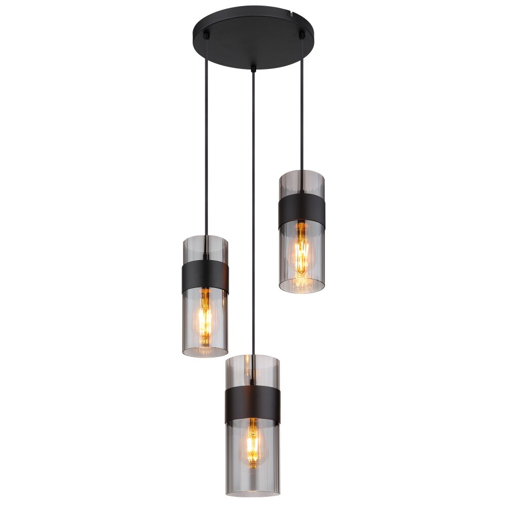 Lámparas Globo Lighting Scarfina Lámparas suspendidas Negro, 3 luces main product photo