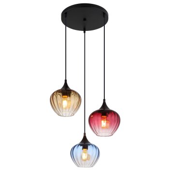 Lámparas Globo Lighting Sander Lámparas suspendidas Negro, 3 luces