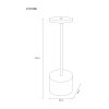Lámparas Globo Lighting Polina Lámparas de mesa LED Negro, 1 luz
