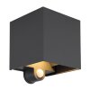 Lámparas Globo Lighting Veronika Iluminación exterior LED Antracita, Negro, 2 luces, Sensor de movimiento