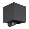 Lámparas Globo Lighting Veronika Iluminación exterior LED Antracita, Negro, 2 luces, Sensor de movimiento