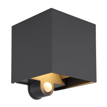 Lámparas Globo Lighting Veronika Iluminación exterior LED Antracita, Negro, 2 luces, Sensor de movimiento Lámparas Globo Lighting Veronika Iluminación exterior LED Antracita, Negro, 2 luces, Sensor de movimiento