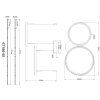 Lámparas Globo Lighting Briggs Lámparas suspendidas LED Negro, 1 luz, Mando a distancia