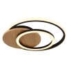 Lámparas Globo Lighting Julio Plafones LED Madera oscura, Crudo, 1 luz