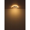 Lámparas Globo Lighting Julio Plafones LED Madera oscura, Crudo, 1 luz