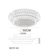 Lámparas Globo Lighting Klara Plafones LED Cromo, 1 luz, Mando a distancia
