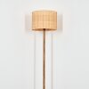 Cavaca Lámpara de pie Crudo, Negro, 1 luz