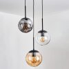 Gastor Lámparas suspendidas, Luminarias esféricas Colores ámbar, Transparente, Ahumado, 3 luces