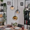 Gastor Lámparas suspendidas, Luminarias esféricas Colores ámbar, dorado, Transparente, Ahumado, 3 luces