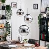 Gastor Lámparas suspendidas, Luminarias esféricas Cromo, Ahumado, 3 luces