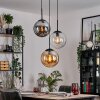 Gastor Lámparas suspendidas, Luminarias esféricas Colores ámbar, Transparente, Ahumado, 3 luces