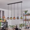 Koyoto Luminarias esféricas, Lámparas colgantes Negro, 5 luces