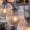 Koyoto Luminarias esféricas, Lámparas colgantes Negro, 5 luces