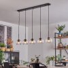 Koyoto Luminarias esféricas, Lámparas colgantes Negro, 5 luces
