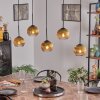 Koyoto Luminarias esféricas, Lámparas colgantes Negro, 5 luces
