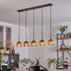 Koyoto Luminarias esféricas, Lámparas colgantes Negro, 5 luces