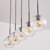 Koyoto Luminarias esféricas, Lámparas colgantes Negro, 5 luces