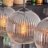 Koyoto Luminarias esféricas, Lámparas colgantes Negro, 5 luces