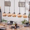 Koyoto Luminarias esféricas, Lámparas colgantes Negro, 5 luces
