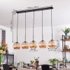 Koyoto Luminarias esféricas, Lámparas colgantes Negro, 5 luces