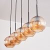 Koyoto Luminarias esféricas, Lámparas colgantes Negro, 5 luces