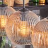 Koyoto Luminarias esféricas, Lámparas colgantes Negro, 5 luces