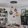 Gastor Lámparas suspendidas, Luminarias esféricas 45 cm Negro, 5 luces