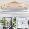 Sofo Plafones, Panel LED Blanca, 1 luz, Mando a distancia