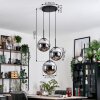 Gastor Lámparas suspendidas, Luminarias esféricas 30 cm Cromo, Ahumado, 3 luces