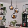 Gastor Lámparas suspendidas, Luminarias esféricas 30 cm Cromo, Ahumado, 3 luces