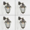 Falfosa Aplique de exterior dorado, Negro, 1 luz