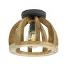 Portelo Lámpara de Techo Negro, 1 luz