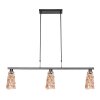 Lámparas Steinhauer Vidrio Lámparas colgantes Negro, 3 luces