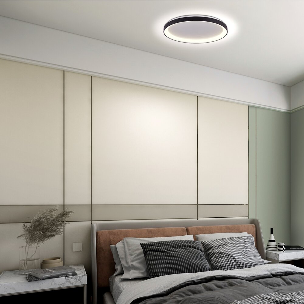 Lámparas Steinhauer Ringlede Plafones LED Negro, 1 luz main product photo