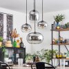 Apedo Lámparas suspendidas, Luminarias esféricas, Lámparas colgantes Transparente, Ahumado, 4 luces