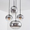 Apedo Lámparas suspendidas, Luminarias esféricas, Lámparas colgantes Transparente, Ahumado, 4 luces
