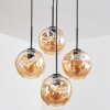 Ripoll Lámparas suspendidas, Luminarias esféricas, Lámparas colgantes Colores ámbar, 4 luces