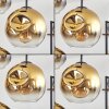 Ripoll Lámparas suspendidas, Luminarias esféricas, Lámparas colgantes dorado, Transparente, 4 luces
