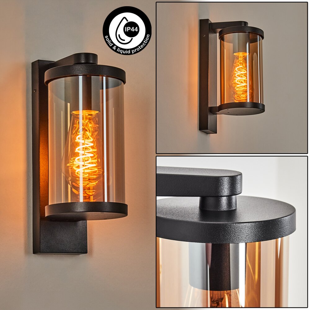Telhada Iluminación exterior, Aplique de exterior Negro, 1 luz main product photo