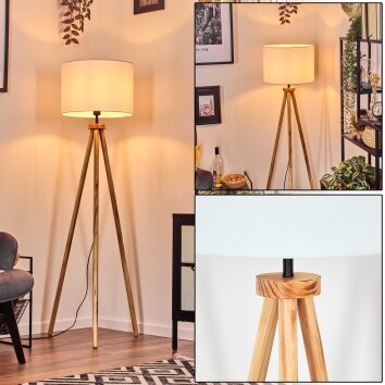 Bassagoda Lámpara de pie Crudo, Negro, 1 luz Bassagoda Lámpara de pie Crudo, Negro, 1 luz