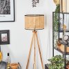 Ramila Lámpara de pie Crudo, Negro, 1 luz