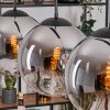Gastor Lámparas suspendidas, Luminarias esféricas, Lámparas colgantes Cromo, Transparente, Ahumado, 3 luces