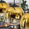 Gastor Lámparas suspendidas, Luminarias esféricas, Lámparas colgantes dorado, Transparente, 3 luces
