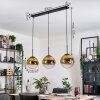 Gastor Lámparas suspendidas, Luminarias esféricas, Lámparas colgantes dorado, Transparente, 3 luces