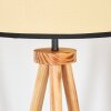 Chellas Lámpara de pie Crudo, Negro, 1 luz