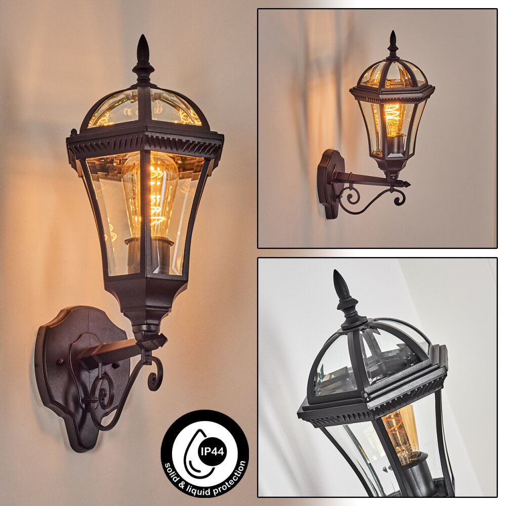 Lavajo Iluminación exterior, Aplique de exterior Negro, 1 luz main product photo