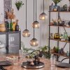 Koyoto Lámparas suspendidas, Luminarias esféricas, Lámparas colgantes Transparente, Ahumado, 4 luces